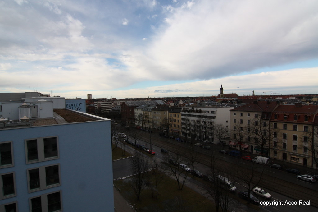Blick vom Balkon